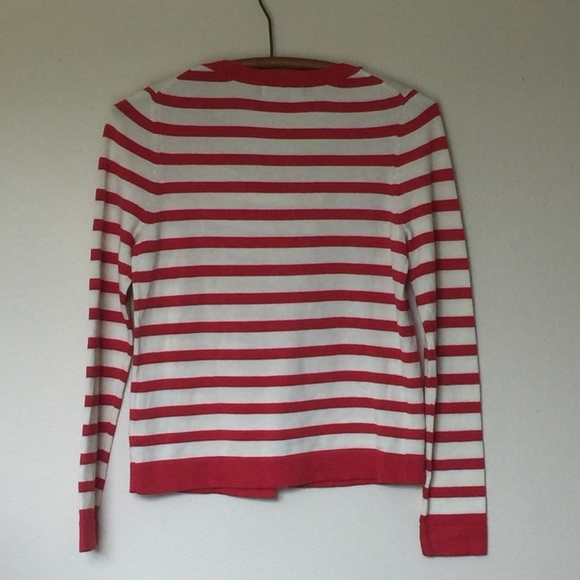 BODEN Asymmetrical Striped Cotton Sweater size 8 - Picture 2 of 9